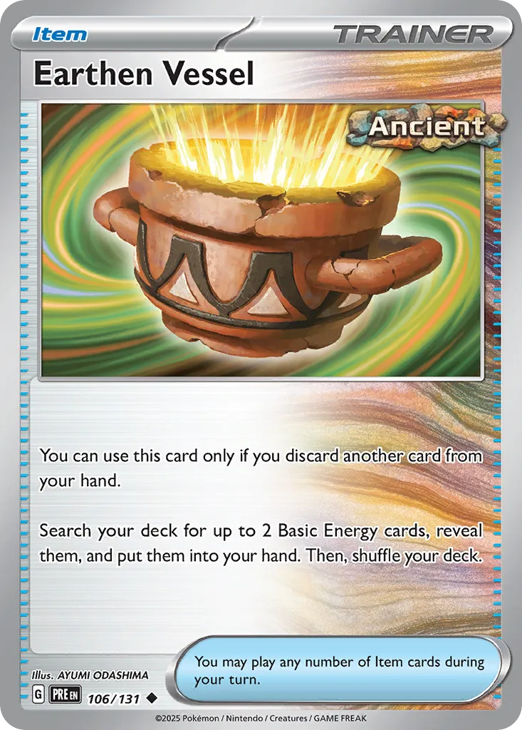 Earthen Vessel 106/180 — Prismatic Evolutions (English Pokémon TCG card)