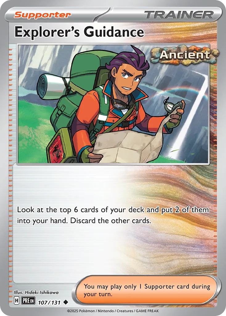 Explorer's Guidance 107/180 — Prismatic Evolutions (English Pokémon TCG card)