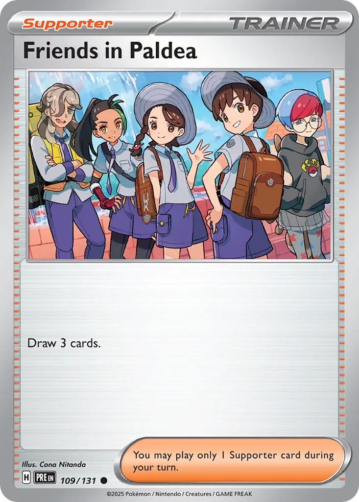 Friends in Paldea 109/180 — Prismatic Evolutions (English Pokémon TCG card)