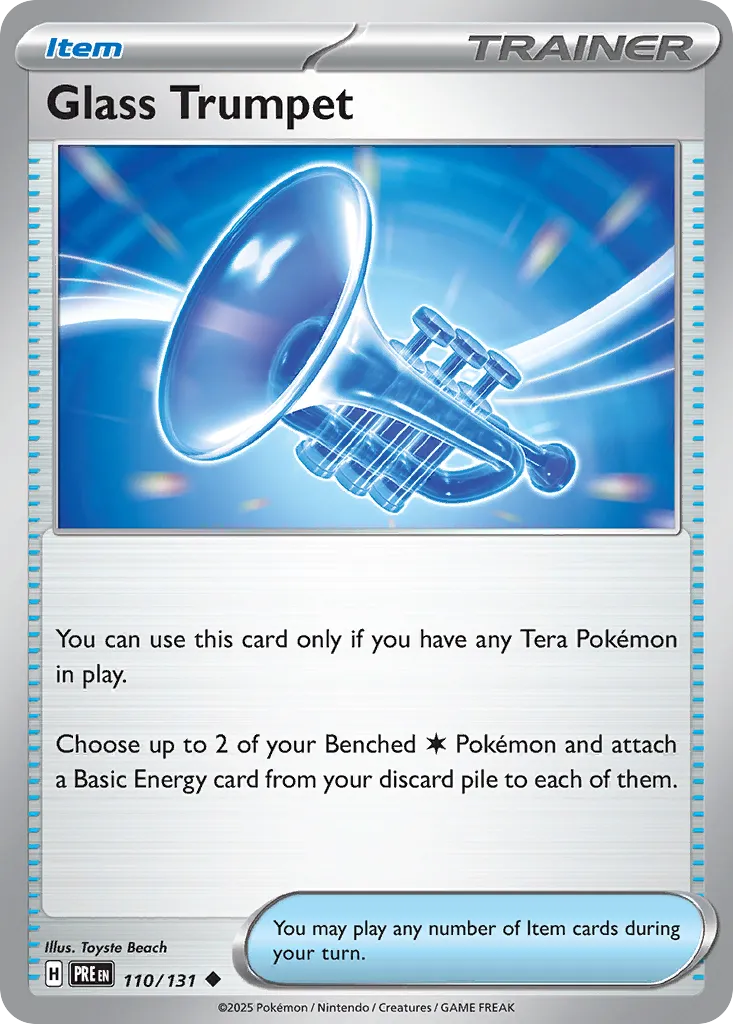 Glass Trumpet 110/180 — Prismatic Evolutions (English Pokémon TCG card)