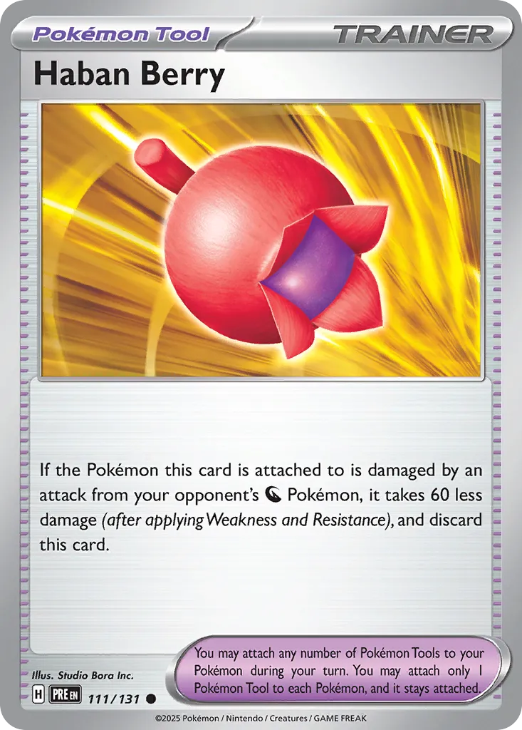 Haban Berry 111/180 — Prismatic Evolutions (English Pokémon TCG card)