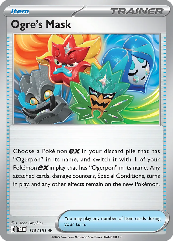 Ogre's Mask 118/180 — Prismatic Evolutions (English Pokémon TCG card)