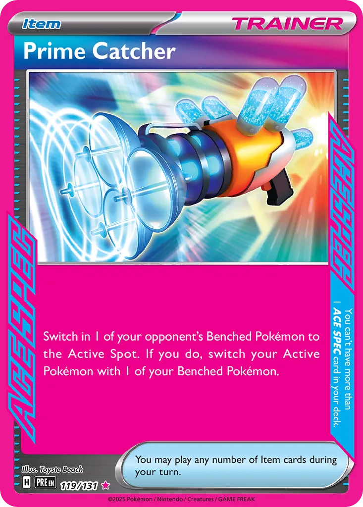Prime Catcher 119/180 — Prismatic Evolutions (English Pokémon TCG card)