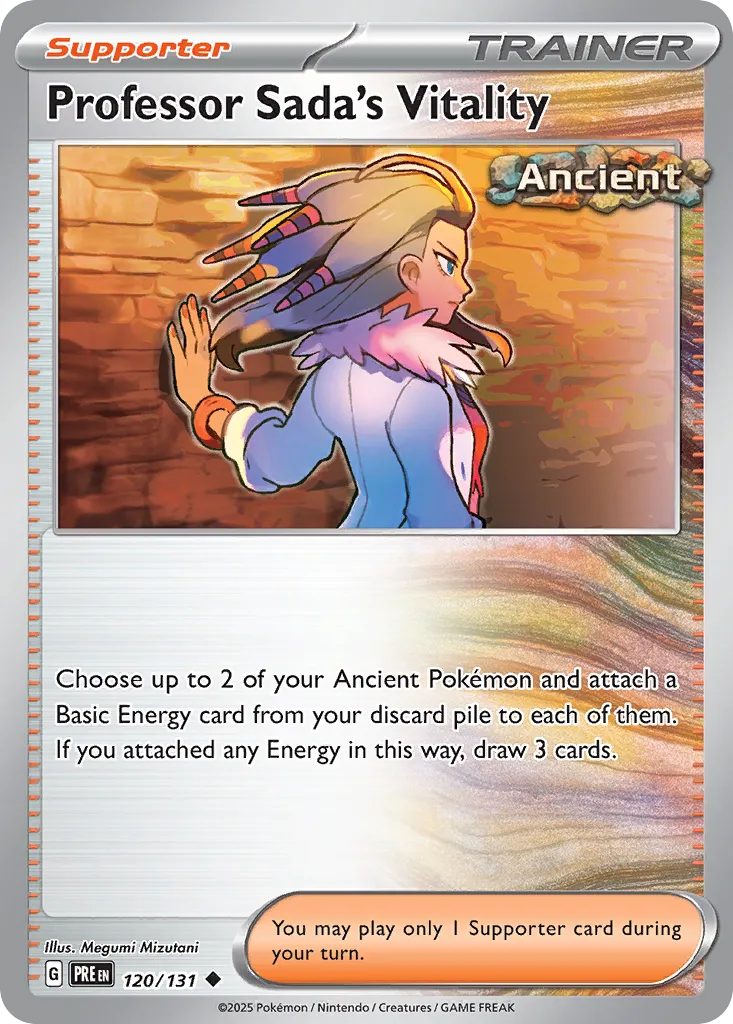 Professor Sada's Vitality 120/180 — Prismatic Evolutions (English Pokémon TCG card)