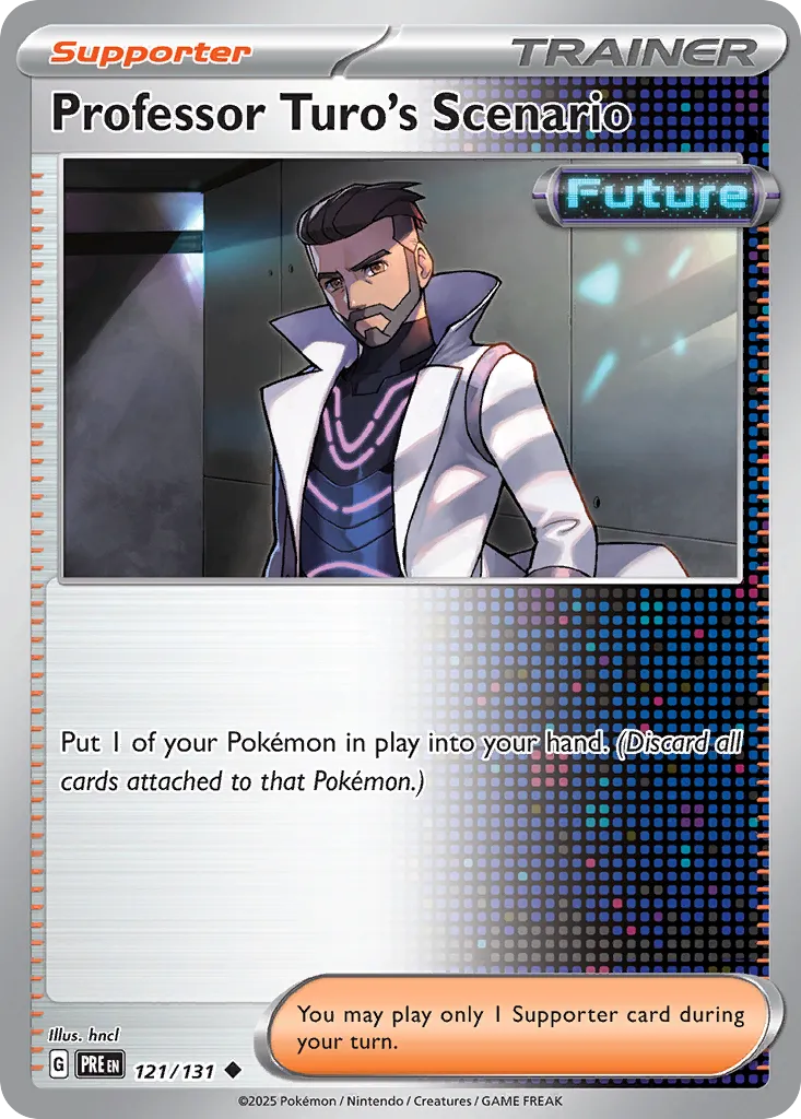 Professor Turo's Scenario 121/180 — Prismatic Evolutions (English Pokémon TCG card)