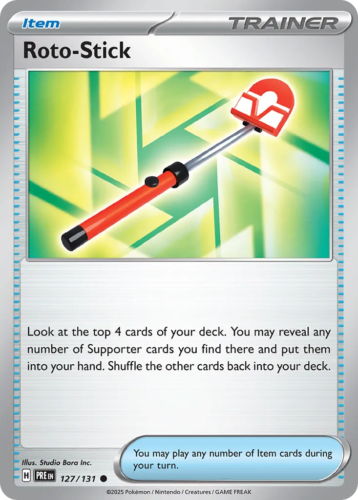 Roto-Stick 127/180 — Prismatic Evolutions (English Pokémon TCG card)