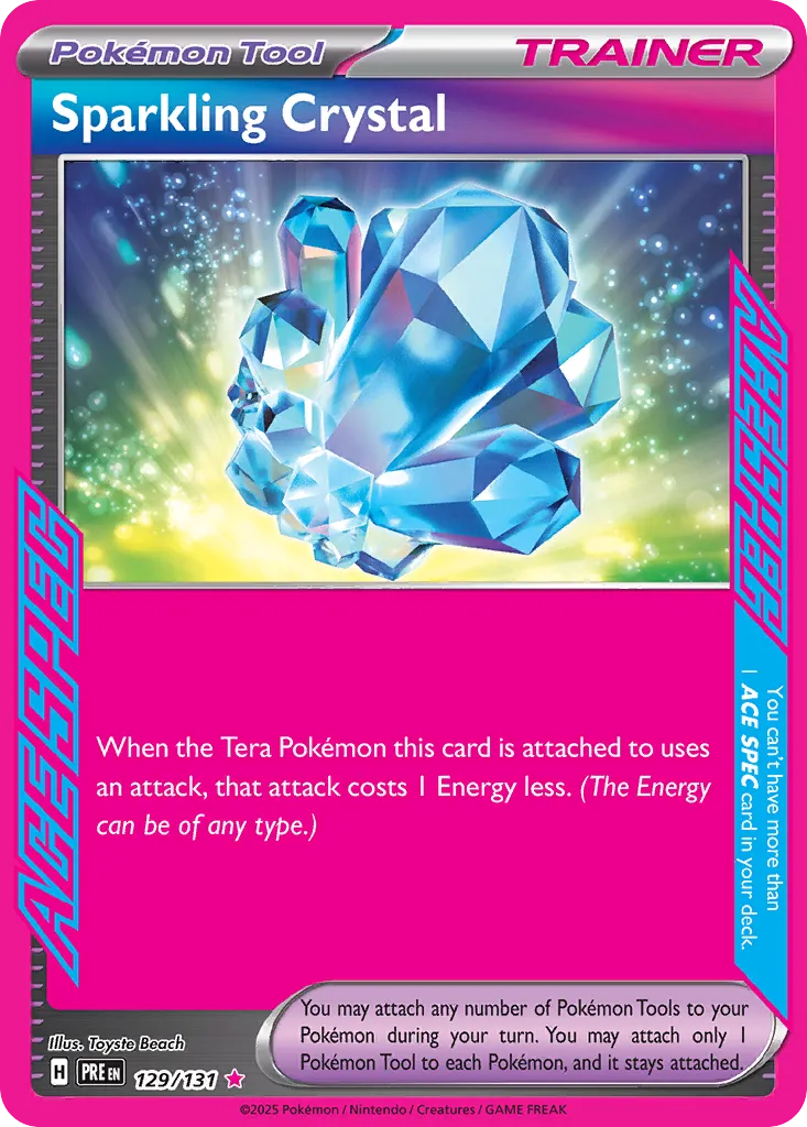 Sparkling Crystal 129/180 — Prismatic Evolutions (English Pokémon TCG card)