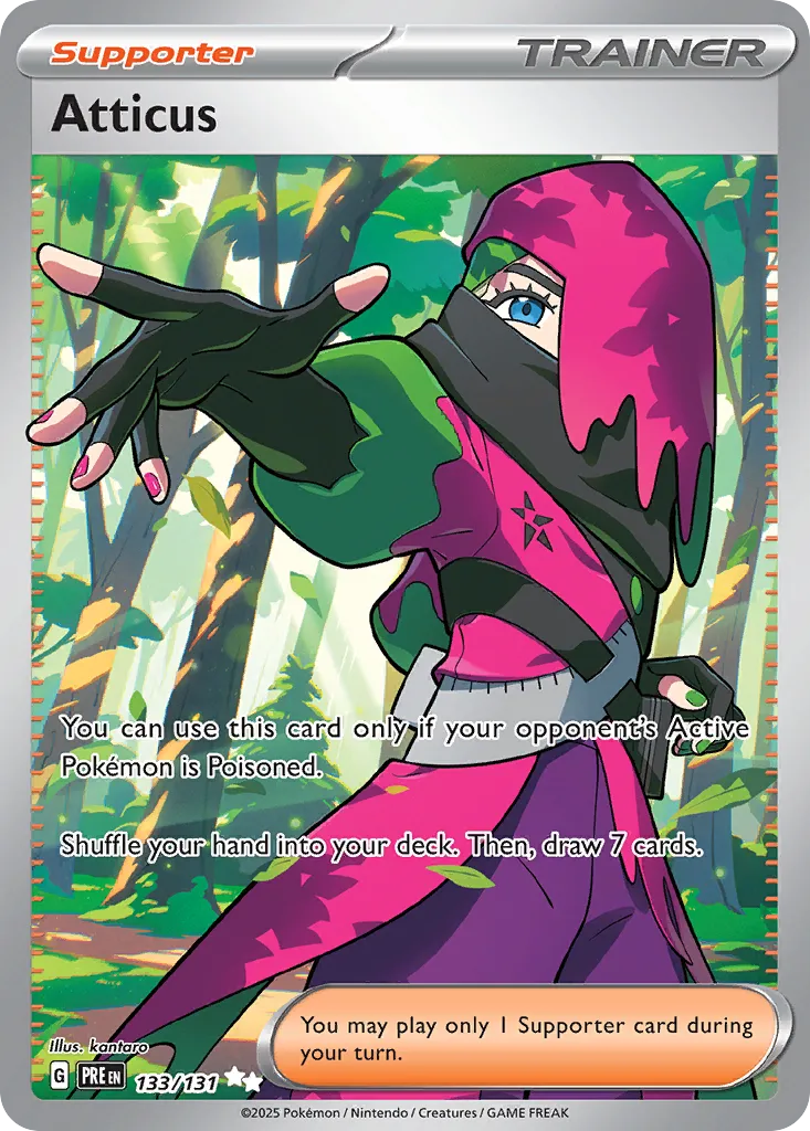 Atticus 133/180 — Prismatic Evolutions (English Pokémon TCG card)