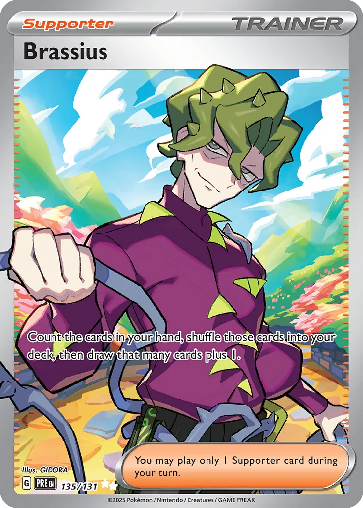 Brassius 135/180 — Prismatic Evolutions (English Pokémon TCG card)