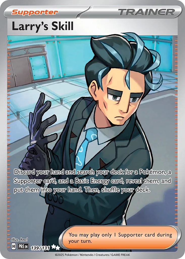 Larry's Skill 139/180 — Prismatic Evolutions (English Pokémon TCG card)
