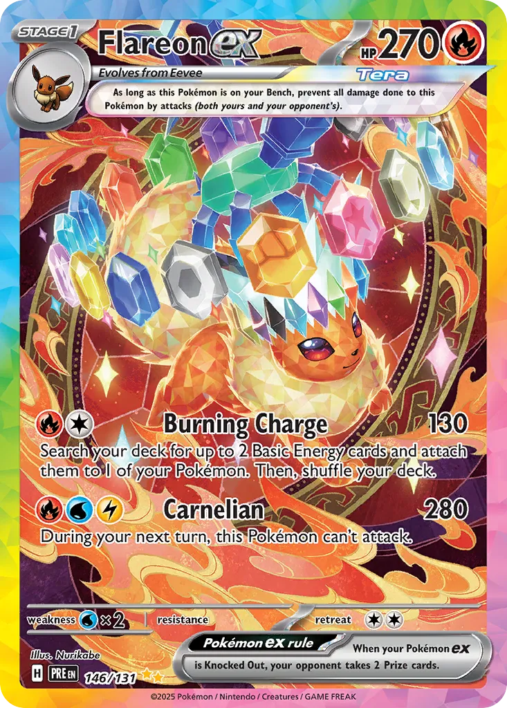 Flareon ex 146/180 — Prismatic Evolutions (English Pokémon TCG card)