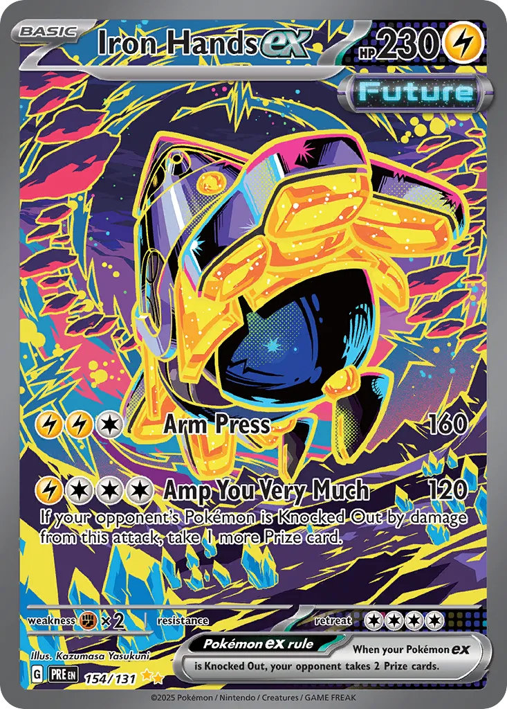 Iron Hands ex 154/180 — Prismatic Evolutions (English Pokémon TCG card)