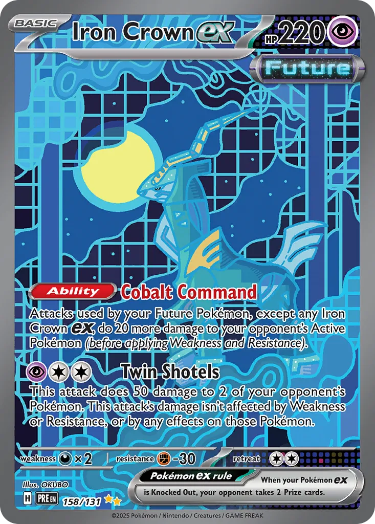 Iron Crown ex 158/180 — Prismatic Evolutions (English Pokémon TCG card)