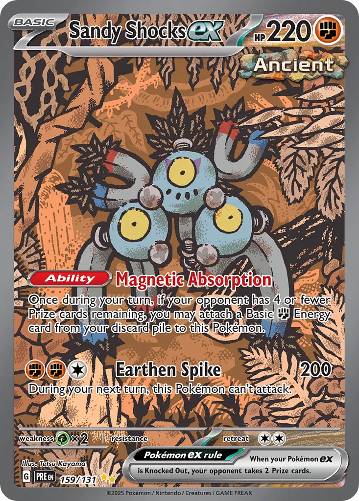 Sandy Shocks ex 159/180 — Prismatic Evolutions (English Pokémon TCG card)