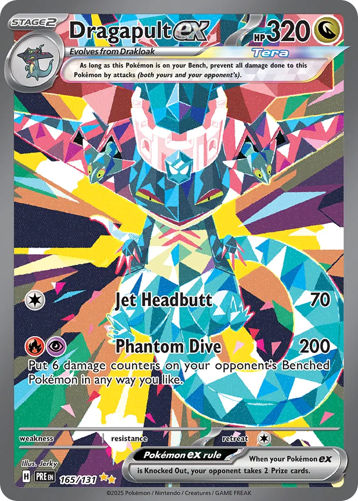 Dragapult ex 165/180 — Prismatic Evolutions (English Pokémon TCG card)