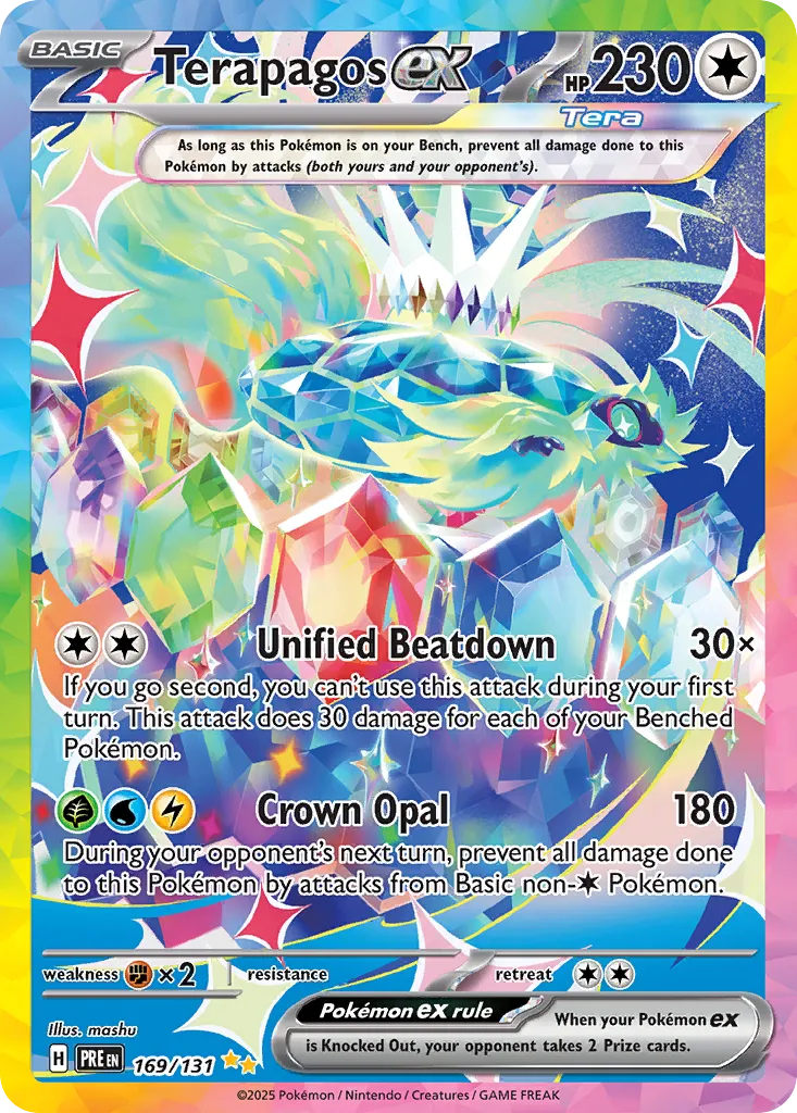 Terapagos ex 169/180 — Prismatic Evolutions (English Pokémon TCG card)