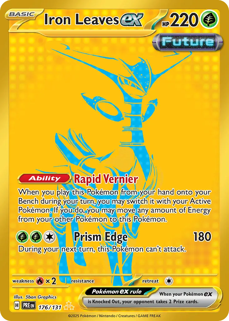 Iron Leaves ex 176/180 — Prismatic Evolutions (English Pokémon TCG card)