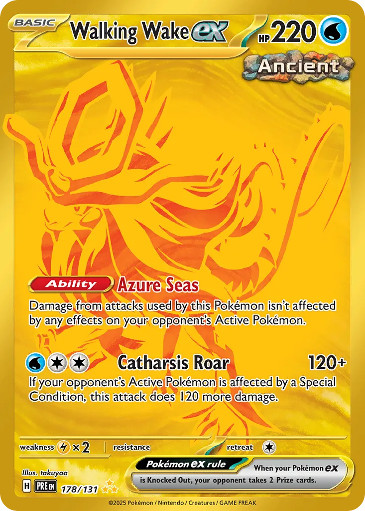 Walking Wake ex 178/180 — Prismatic Evolutions (English Pokémon TCG card)