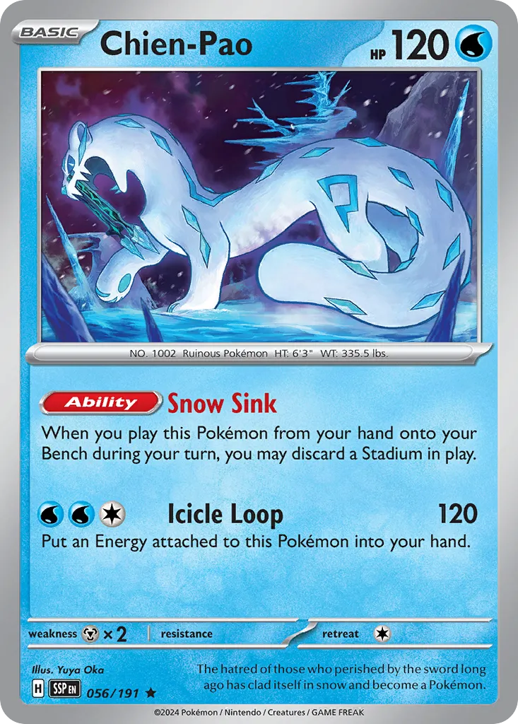 Chien-Pao 056/252 — Surging Sparks (English Pokémon TCG card)
