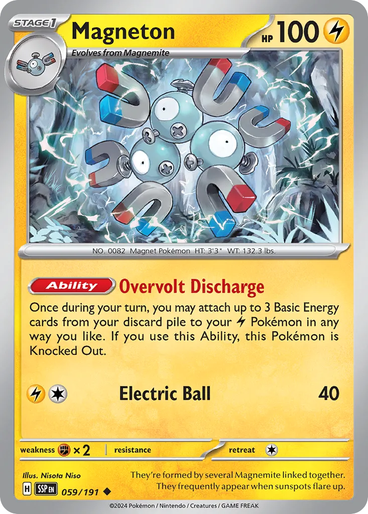 Magneton 059/252 — Surging Sparks (English Pokémon TCG card)