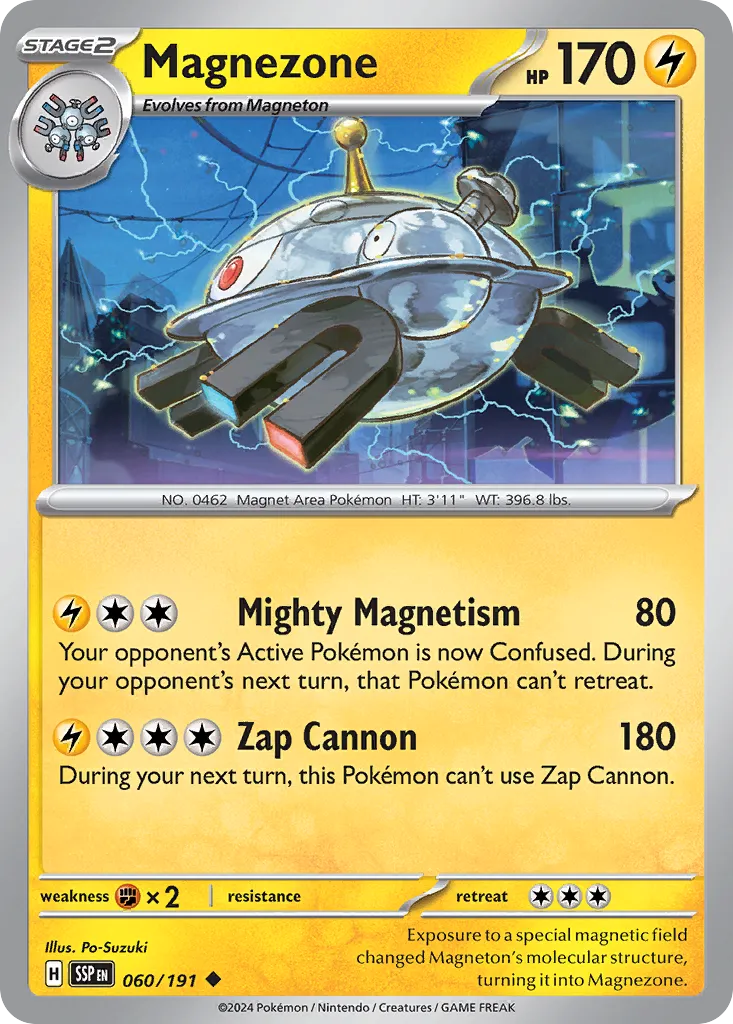 Magnezone 060/252 — Surging Sparks (English Pokémon TCG card)