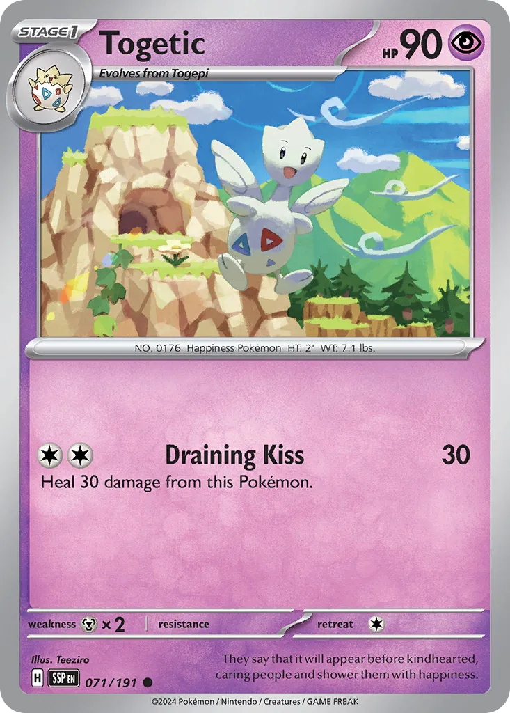 Togetic 071/252 — Surging Sparks (English Pokémon TCG card)