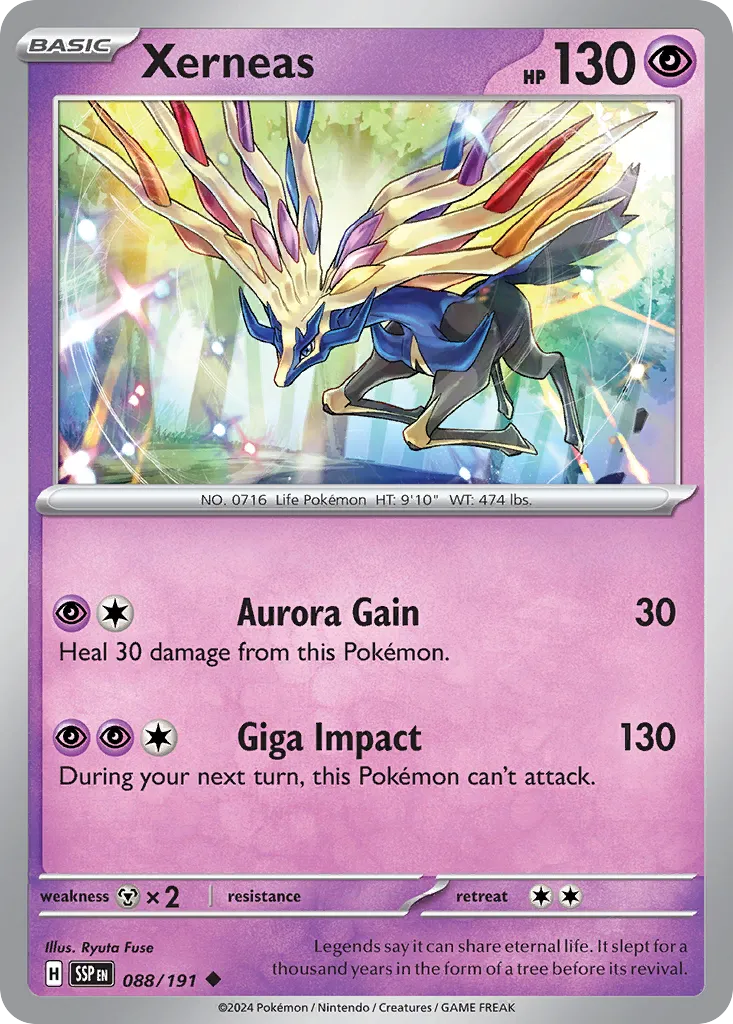 Xerneas 088/252 — Surging Sparks (English Pokémon TCG card)