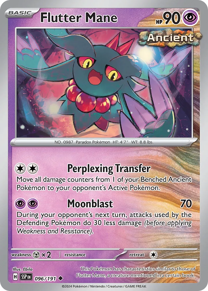 Flutter Mane 096/252 — Surging Sparks (English Pokémon TCG card)