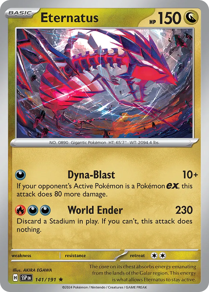 Eternatus 141/252 — Surging Sparks (English Pokémon TCG card)