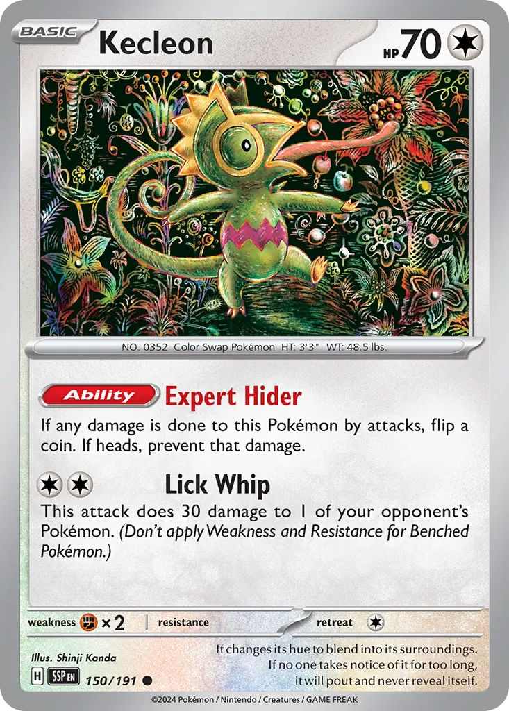 Kecleon 150/252 — Surging Sparks (English Pokémon TCG card)