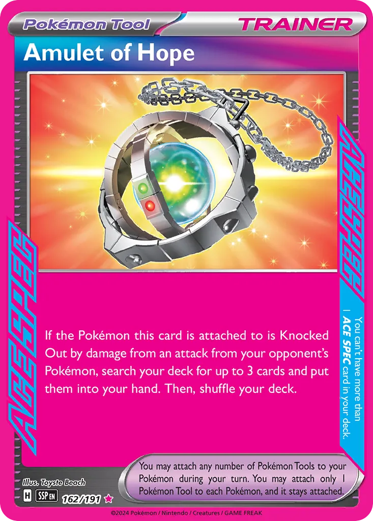 Amulet of Hope 162/252 — Surging Sparks (English Pokémon TCG card)