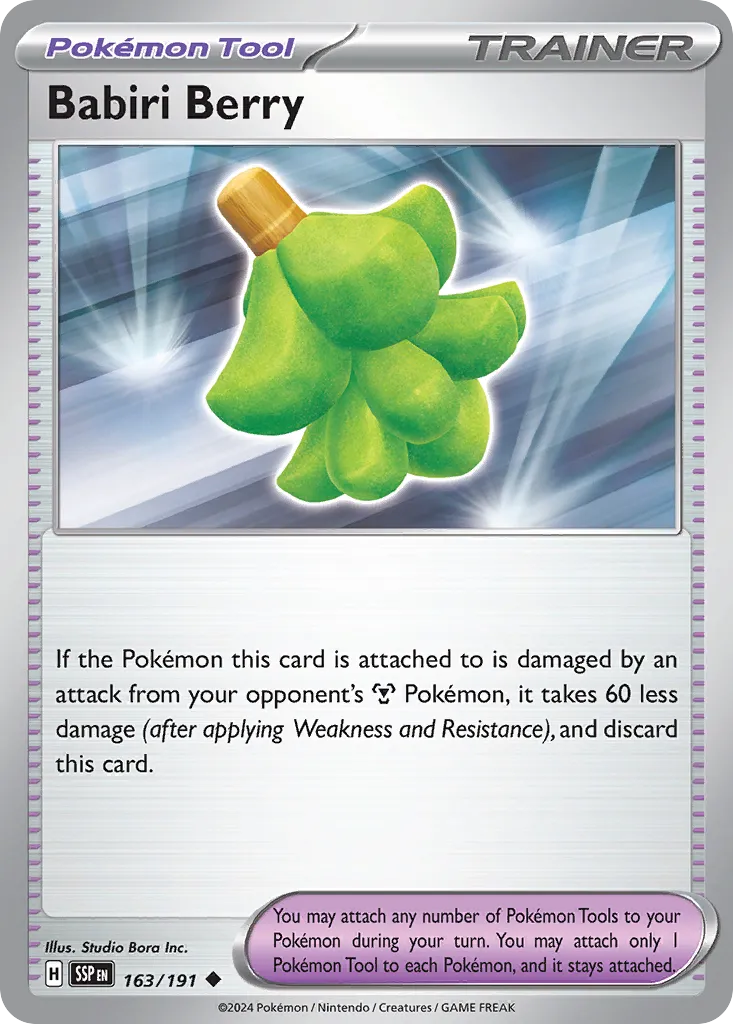 Babiri Berry 163/252 — Surging Sparks (English Pokémon TCG card)