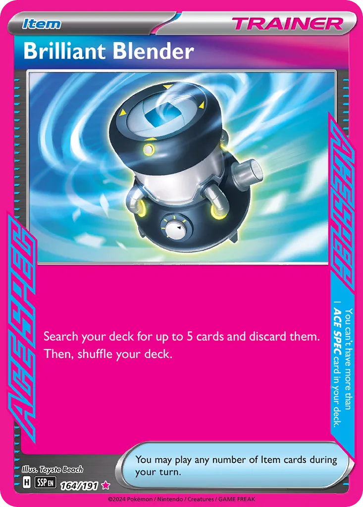 Brilliant Blender 164/252 — Surging Sparks (English Pokémon TCG card)