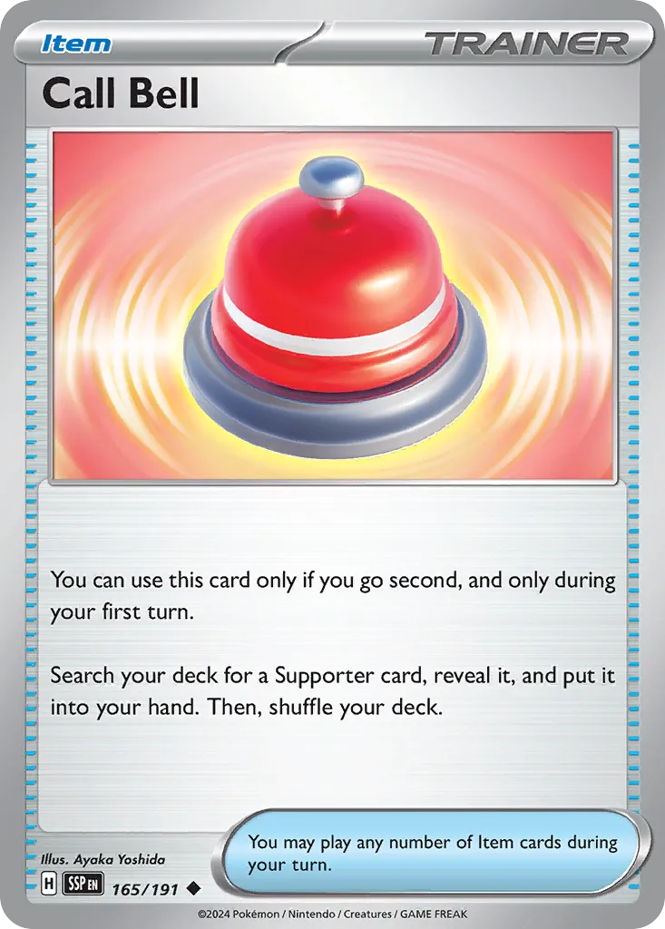 Call Bell 165/252 — Surging Sparks (English Pokémon TCG card)