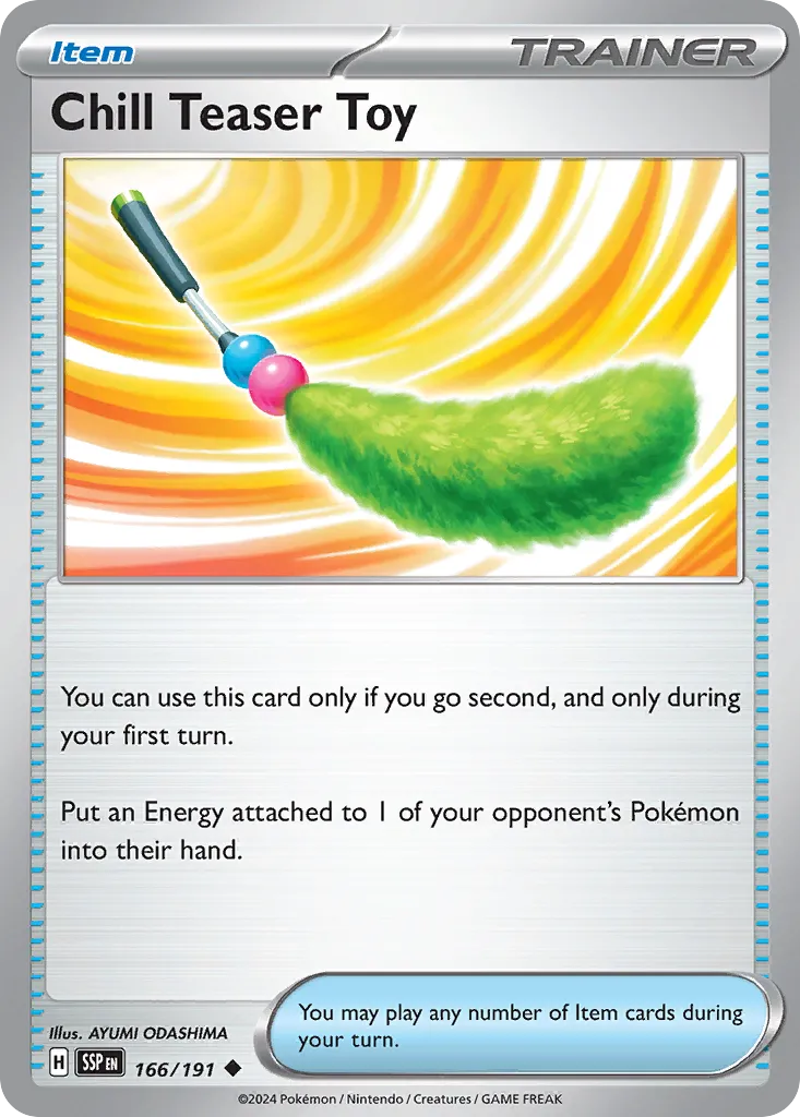 Chill Teaser Toy 166/252 — Surging Sparks (English Pokémon TCG card)