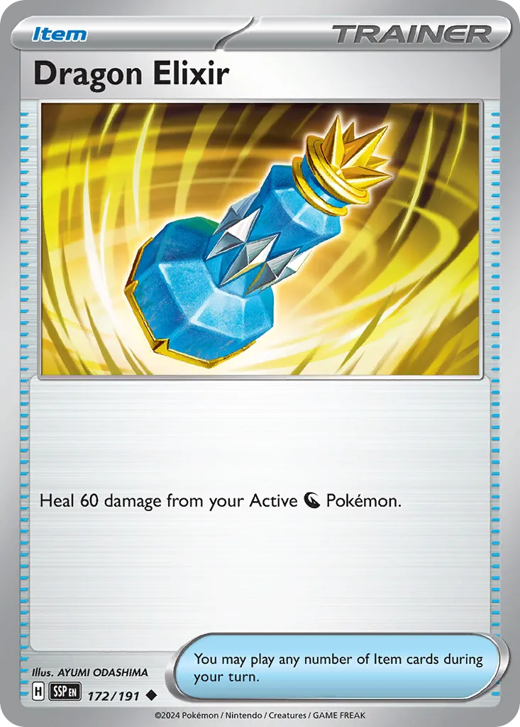 Dragon Elixir 172/252 — Surging Sparks (English Pokémon TCG card)