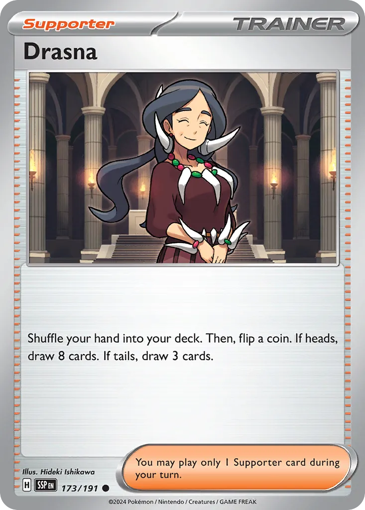 Drasna 173/252 — Surging Sparks (English Pokémon TCG card)