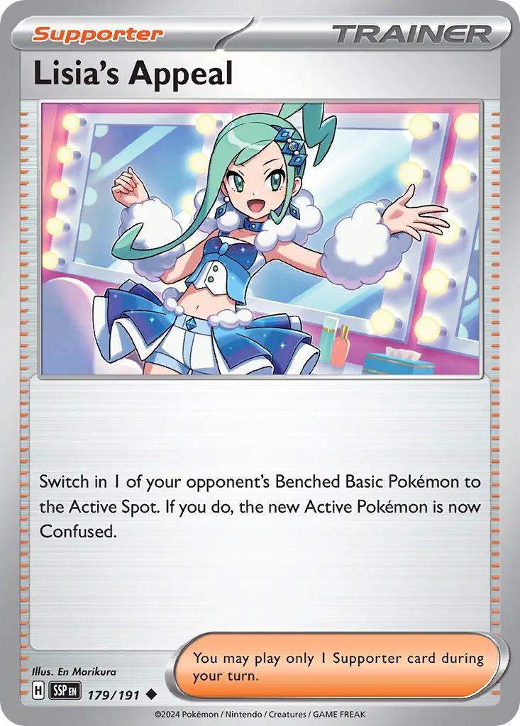 Lisia's Appeal 179/252 — Surging Sparks (English Pokémon TCG card)