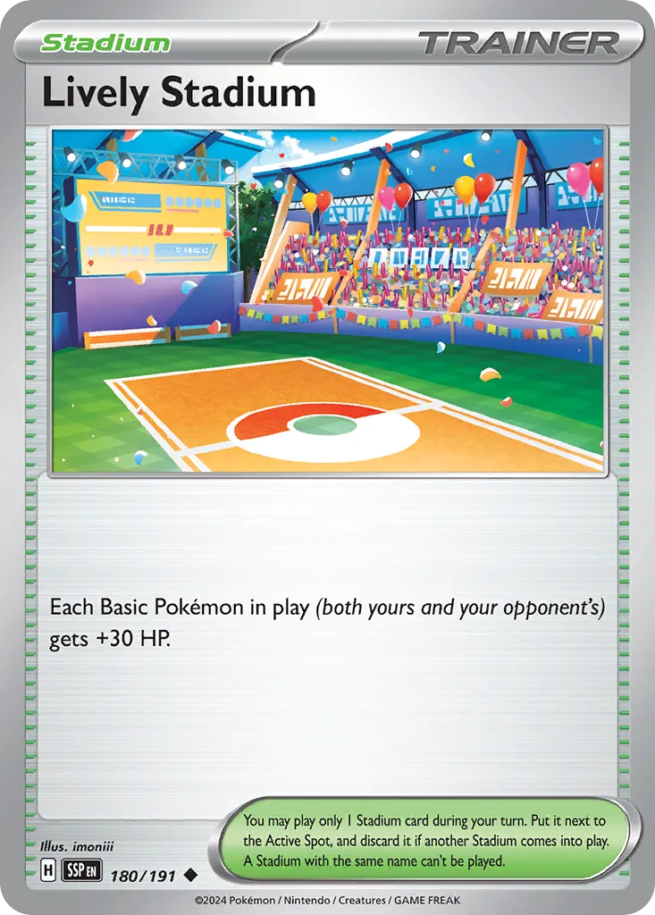 Lively Stadium 180/252 — Surging Sparks (English Pokémon TCG card)