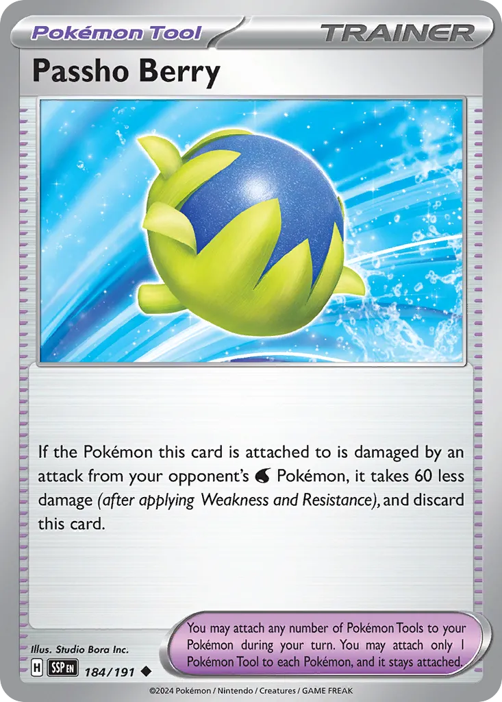 Passho Berry 184/252 — Surging Sparks (English Pokémon TCG card)