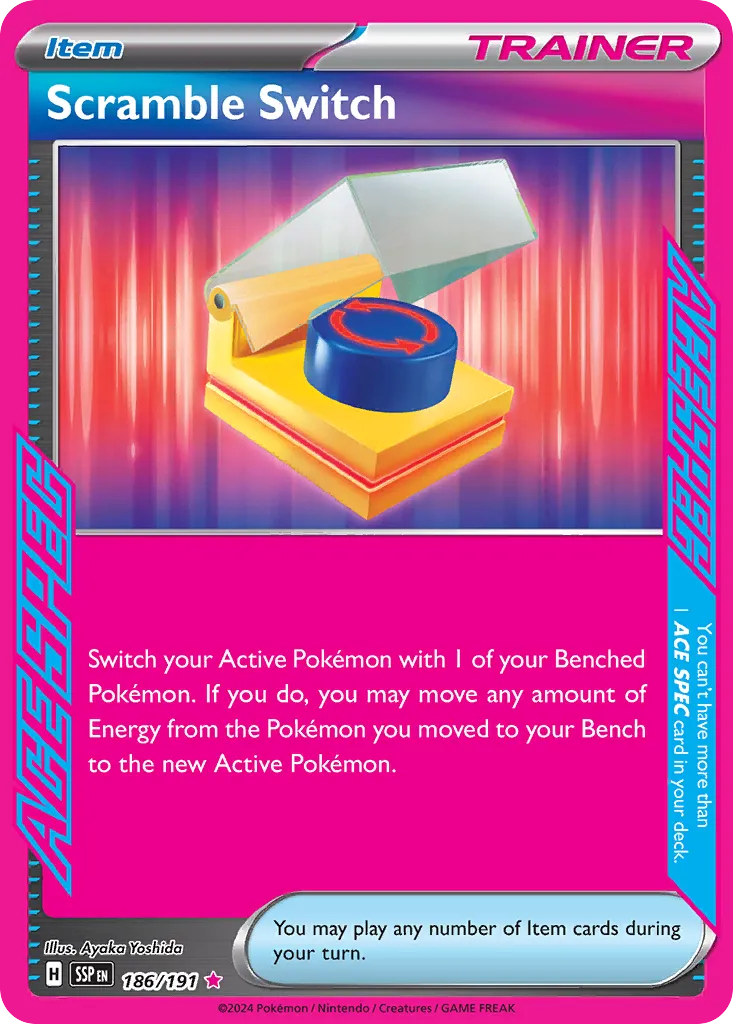 Scramble Switch 186/252 — Surging Sparks (English Pokémon TCG card)
