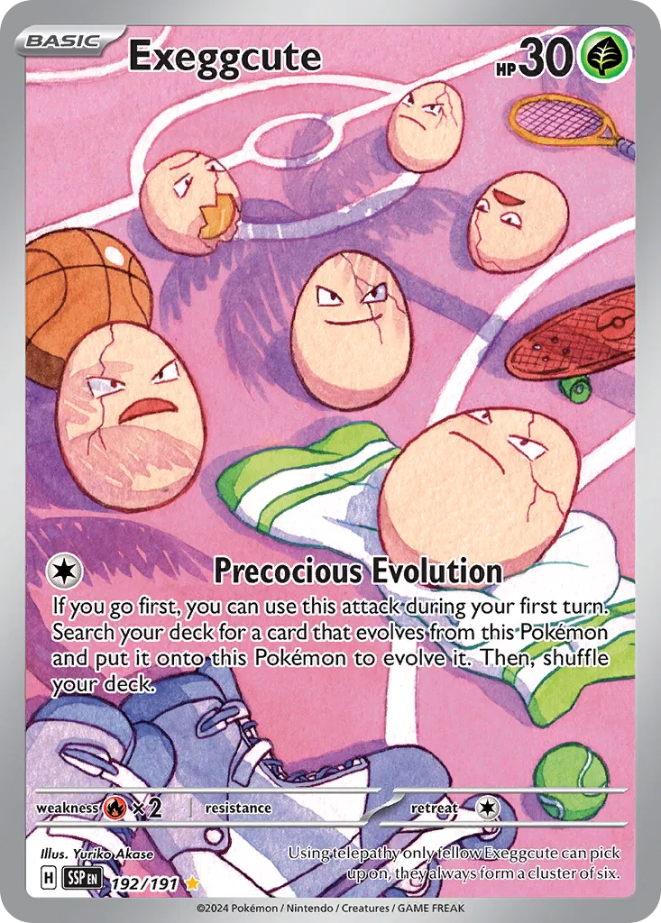 Exeggcute 192/252 — Surging Sparks (English Pokémon TCG card)