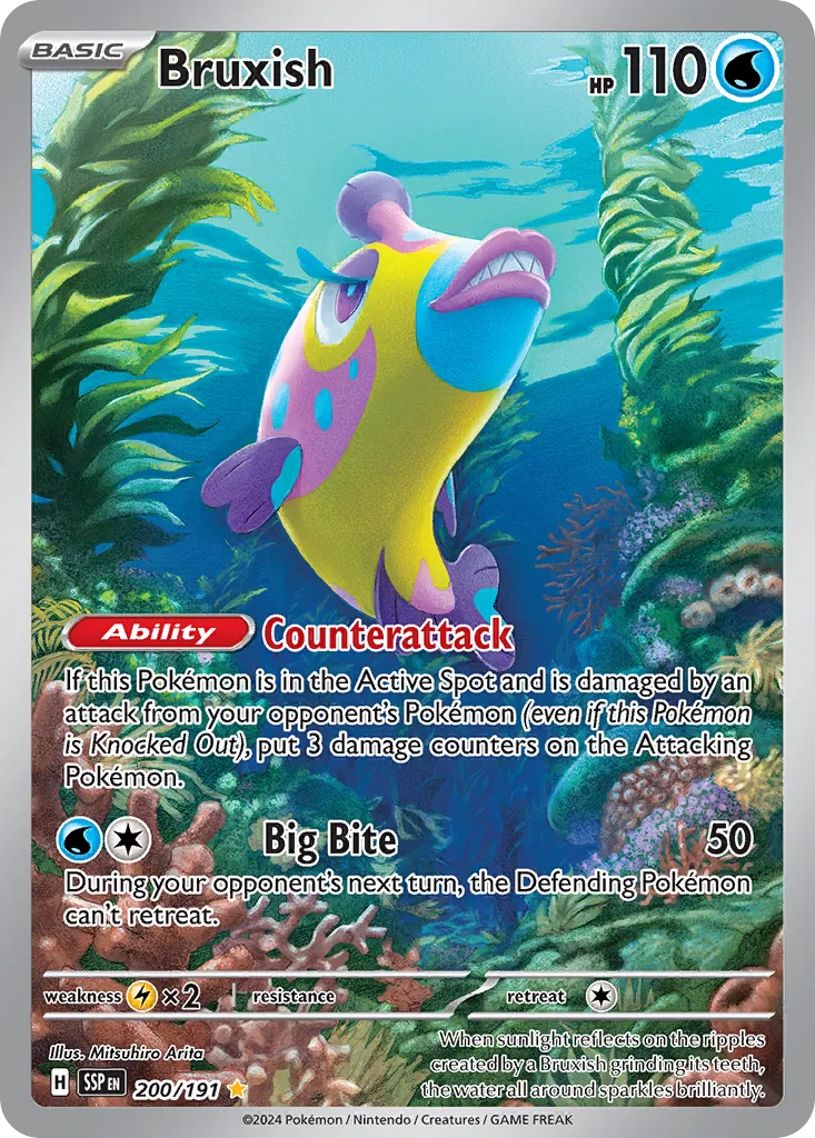 Bruxish 200/252 — Surging Sparks (English Pokémon TCG card)