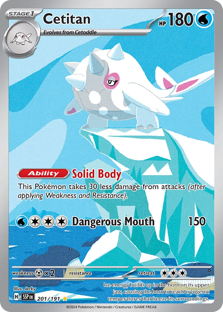 Cetitan 201/252 — Surging Sparks (English Pokémon TCG card)
