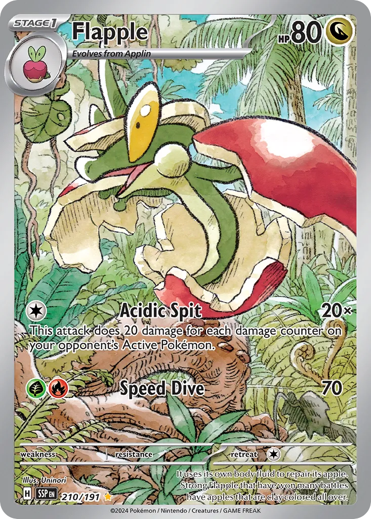Flapple 210/252 — Surging Sparks (English Pokémon TCG card)