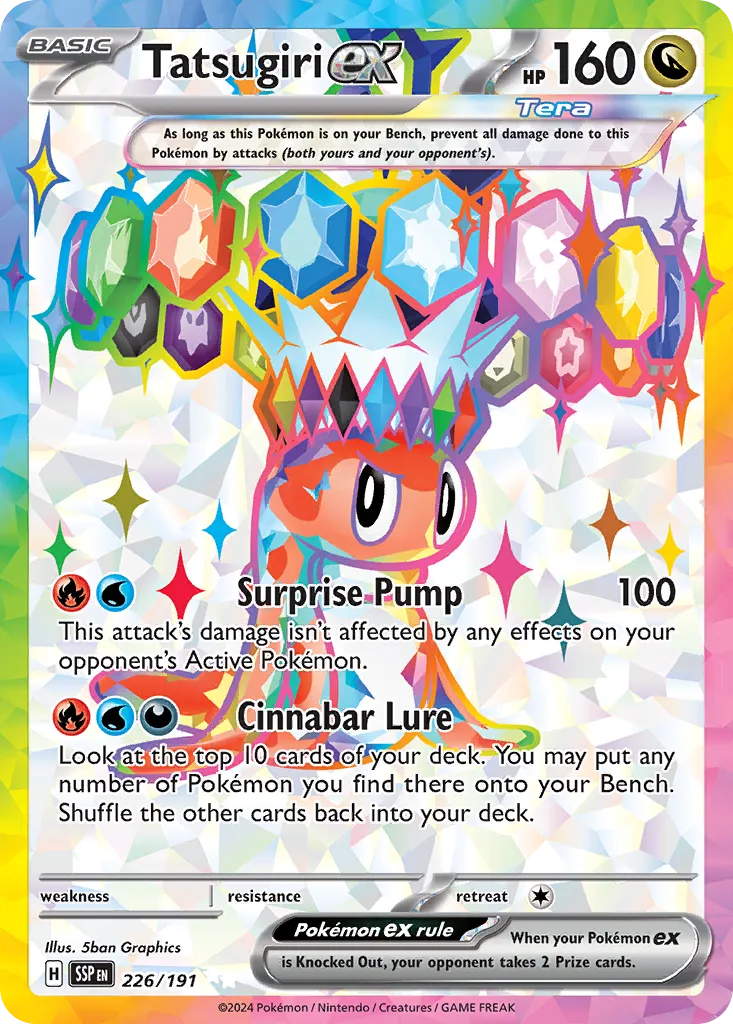 Tatsugiri ex 226/252 — Surging Sparks (English Pokémon TCG card)