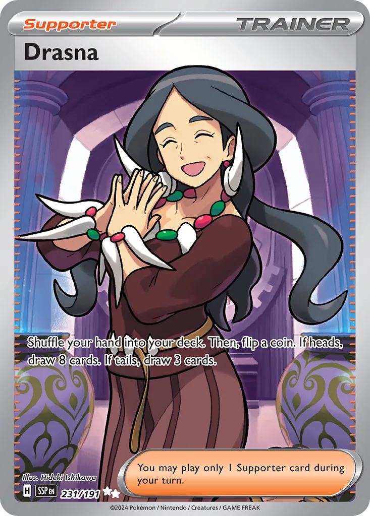 Drasna 231/252 — Surging Sparks (English Pokémon TCG card)