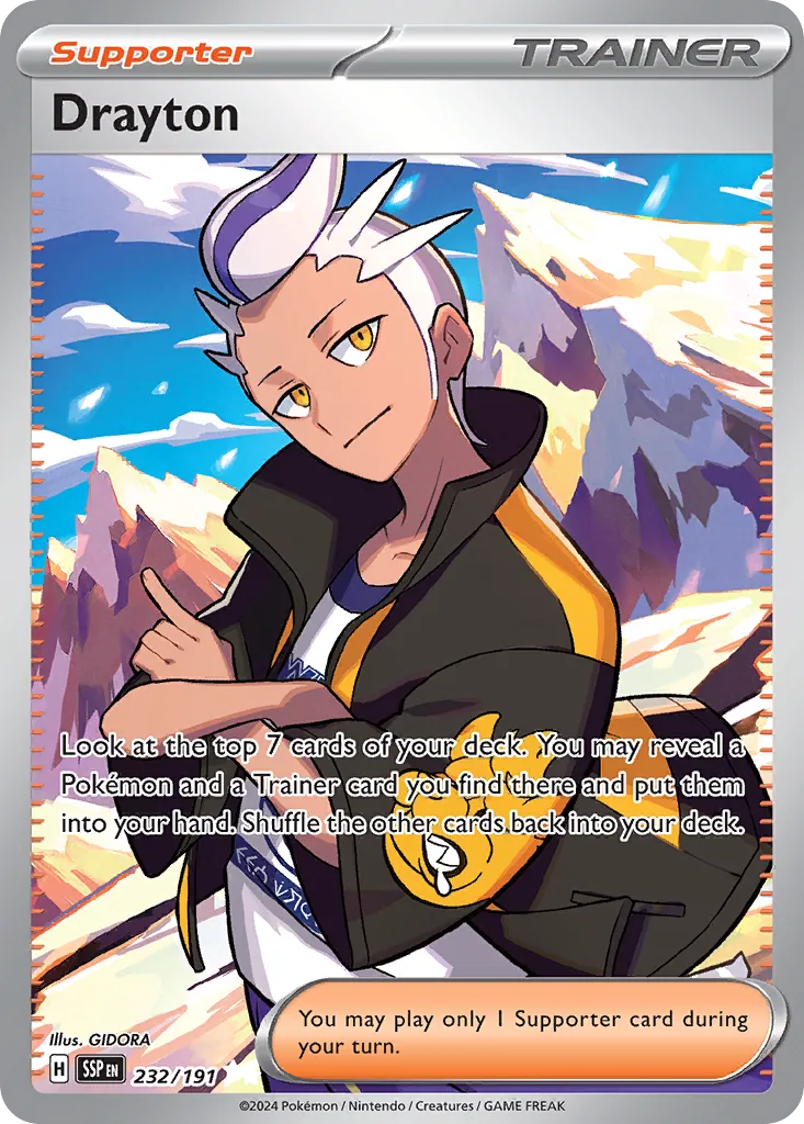 Drayton 232/252 — Surging Sparks (English Pokémon TCG card)