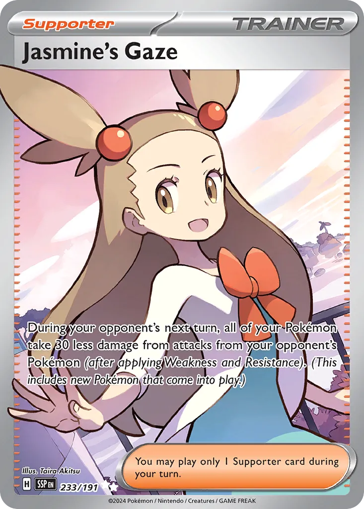 Jasmine's Gaze 233/252 — Surging Sparks (English Pokémon TCG card)