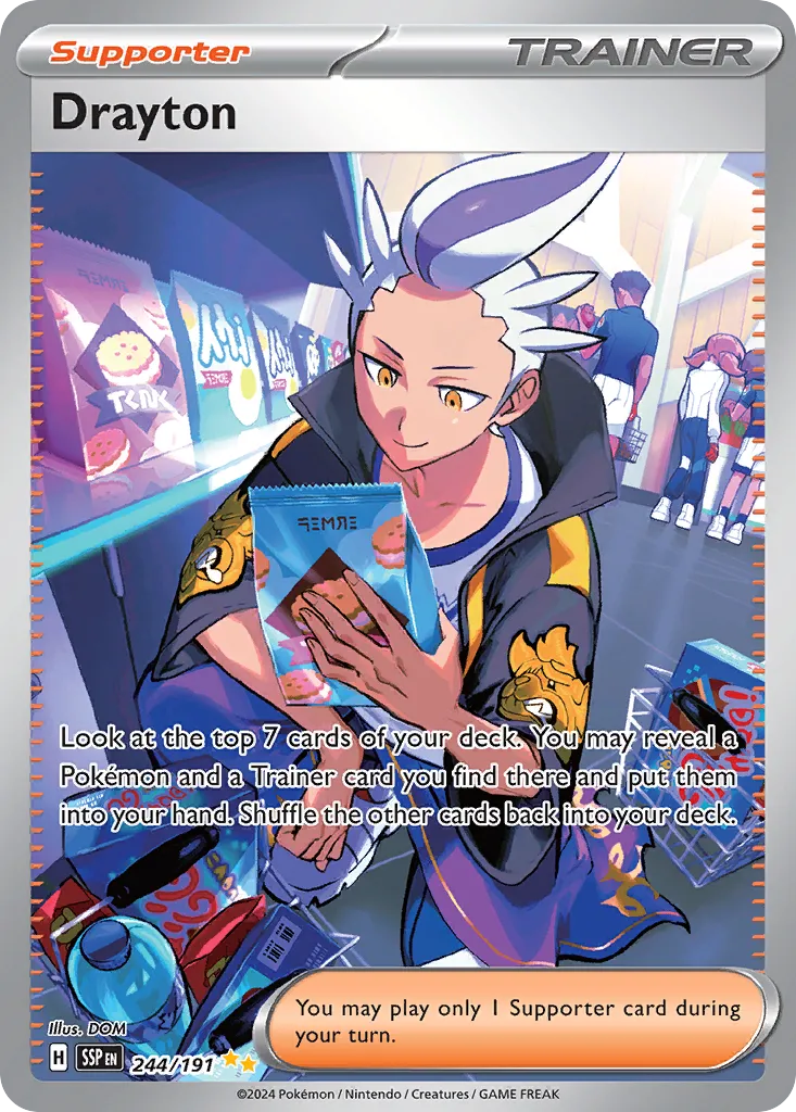 Drayton 244/252 — Surging Sparks (English Pokémon TCG card)